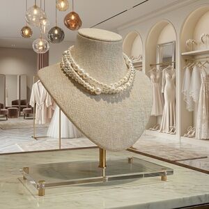 💖💎 Claire’s Triple Row Pearl Statement Necklace | NWT | Wedding